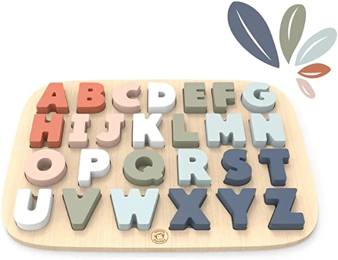 Puzzle Alfabeto Bambini Puzzle Alfabeto Legno Puzzle Alfabeto Montessori Alfabeto Puzzle Tavola Puzzle di Legno Alfabeto