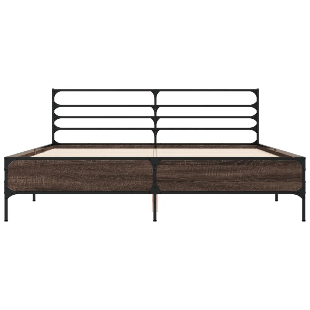 Giroletto Rovere Fumo 160x200 cm in Legno Multistrato Metallo