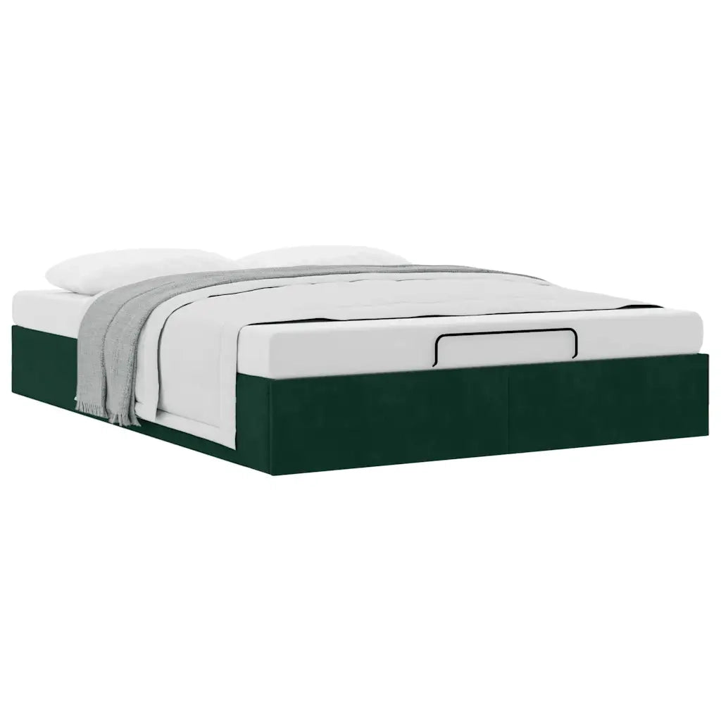 Struttura Letto Pouf senza Materasso 140x190 cm in Velluto 3310964