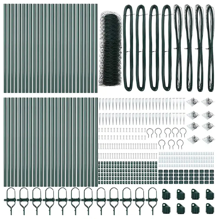 Palo della recinzione Verde 100 x 0,5 m (maglia di 50 mm)