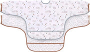 Baby Slabbetje con Maniche Lunghe 2 Pezzi da Legare Protezione per Bambini con Maniche Lunghe Tiny Farmer Agnello