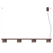 Lampadario AURA 4 marrone Gx53