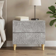 Comodino Grigio Cemento 62 x 34,5 x 48 cm Legno ingegnerizzato 895008