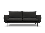 Cosmopolitan Design - Divano "Vienna" 3 posti in bouclé nero 