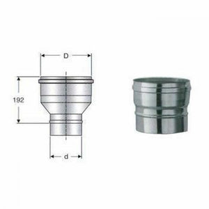 Inox mono parete aisi 316 raccor do d.200m-250f b08wz21996