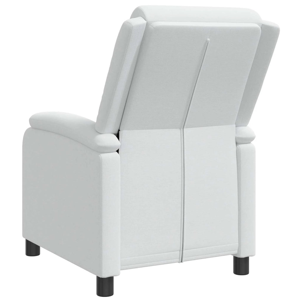 Divano Sedia-Poltrona reclinabile Bianco Tessuto 495385