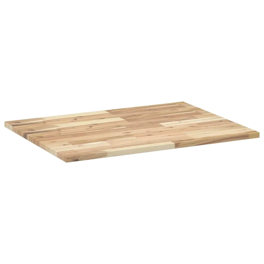 vidaXL Piano Tavolo Rettangolare 80x60x2cm in Legno Massello di Acacia