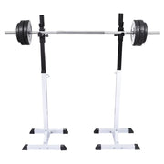 Supporto per bilanciere da sollevamento pesi a 12 livelli bianco/nero 02_0000727