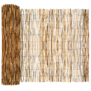 Recinzione per Giardino | Recinzione da cortile Carbonizzato 400 x 100 cm Giunco