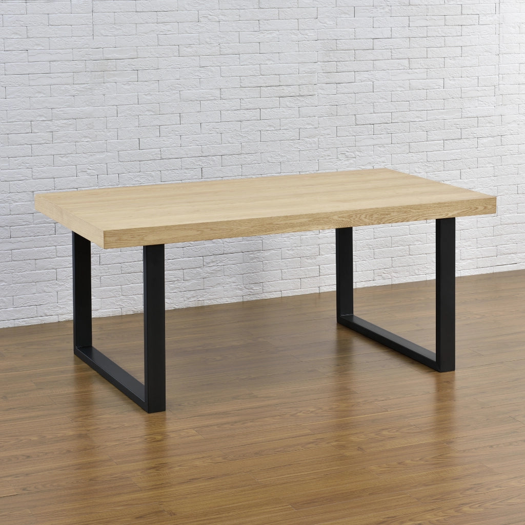 Set di 2 Gambe Rettangolari 'Makers' in Acciaio per Mobili Fai da Te (LxA) 100 x 72 cm - Nero [en.casa]