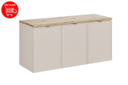 Set mobili bagno 120 cm con piano Bella Cashmere 120 cm