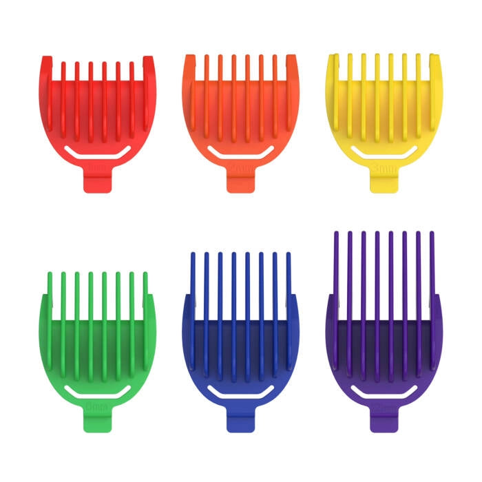 Regolabarba ricaricabile con 6 pettini, display LED e autonomia 90 minuti, per barba e basette con ricarica USB - Sogo