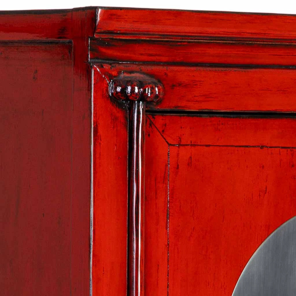 Armadio in legno rosso 84x50x194h cm