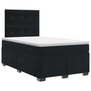 Letto box spring con materasso Nero 120 x 190 cm Velluto 3453604