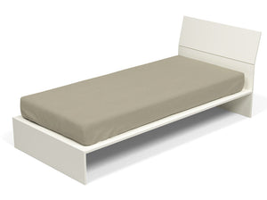 Lenzuolo Sotto con Angoli ed Elastico Tinta Unita Tortora 1 Piazza e Mezzo