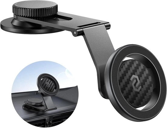 Otturatore universale per schermo di dashboard Tesla con maggiore adesione magnetica per telefono auto pieghevole braccio in alluminio super stabile per iPhone 15 Pro Max 14 13 12.
