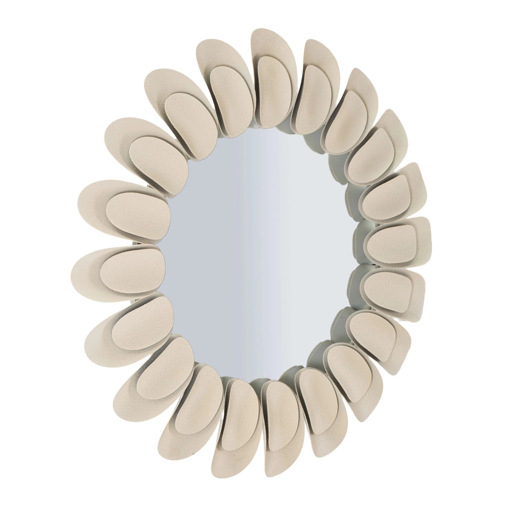 Dagatiza, Specchio Cornice Effetto Pietra, 85x6h cm Beige