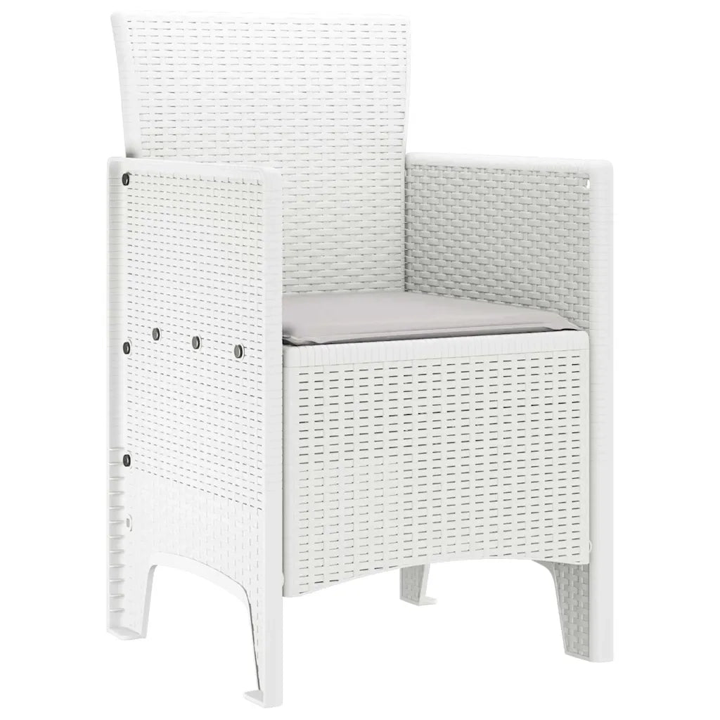 Sedia da Giardino 2 pcs Bianco 53 x 49 x 85 cm Polipropilene 847460