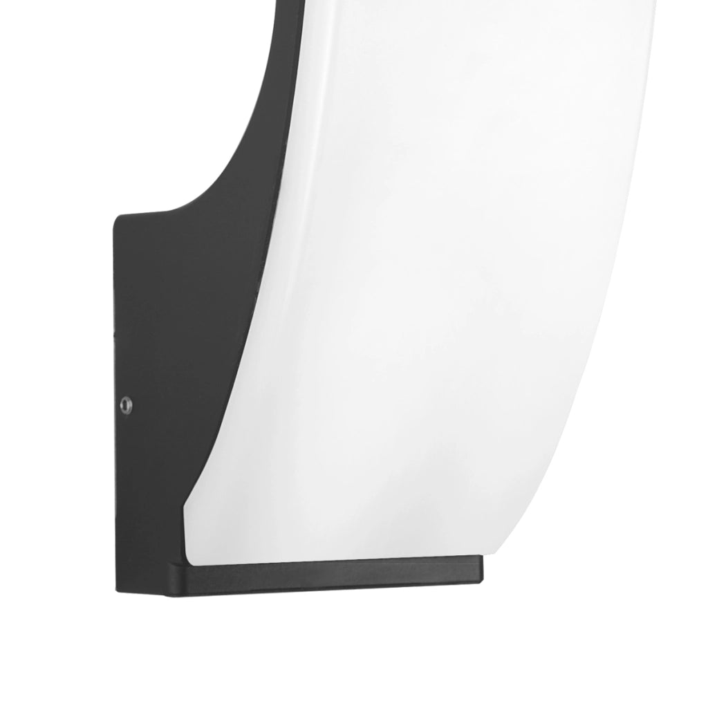 Applique esterno moderno LED 15W 3000K nero IP54 NATAN