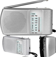 Radio da Cucina Compatta - Radio Portatile - Ricezione FM/AM/SW - Antenna Telescopica - Collegamento Altoparlante - Funziona con Batterie