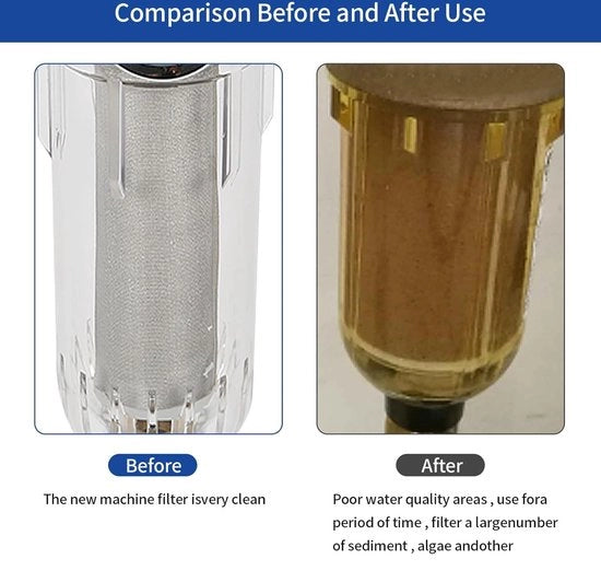 Filtro a sedimentazione spin-down ricaricabile per tubo di irrigazione (E-20 mm) con parole chiave popolari filtro acqua rubinetto