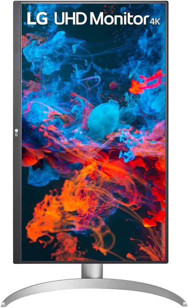 27UP650P Monitor 27" UltraHD 4K LED IPS HDR 400, 3840x2160, 5ms, AMD FreeSync 60Hz, HDMI 2.0 (HDCP 2.2), Display Port 1.4, AUX, Stand Pivot, Schermo Antiriflesso, Flicker Safe, Bianco