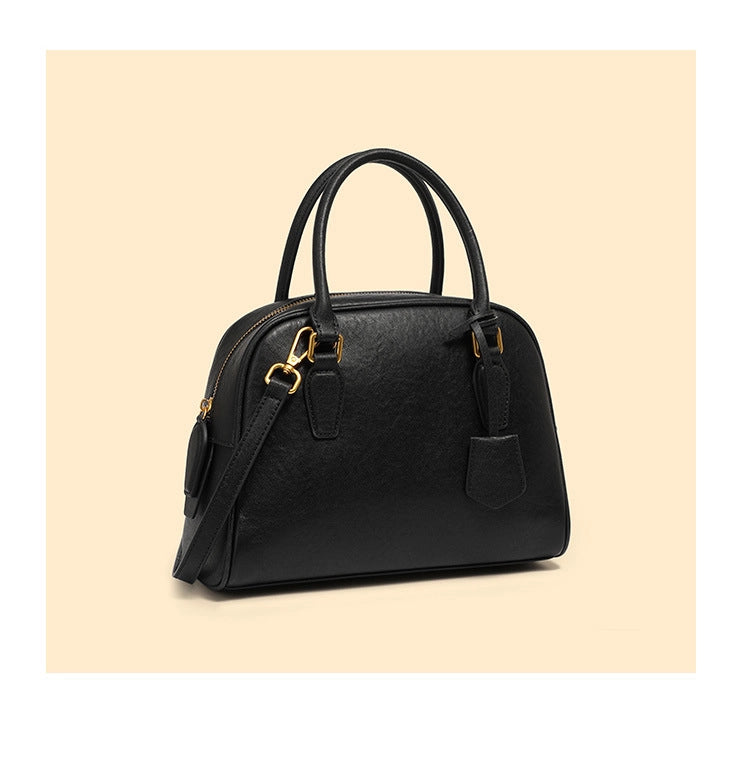 Borsa e borsetta da donna in vera pelle nera