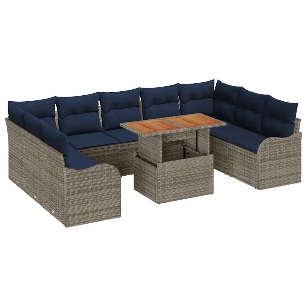 Set Divano da Giardino 10 pz 9-Numero di posti 3349506