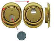 1pz defender magnetico mag monolito ottone pvd cilindro europeo h 18 cod:ferx.fer317498