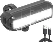 Lampada LED per Bicicletta con 5 Modalità - Caricabile, Impermeabile per Illuminazione Anteriore di Biciclette e Mountain Bike