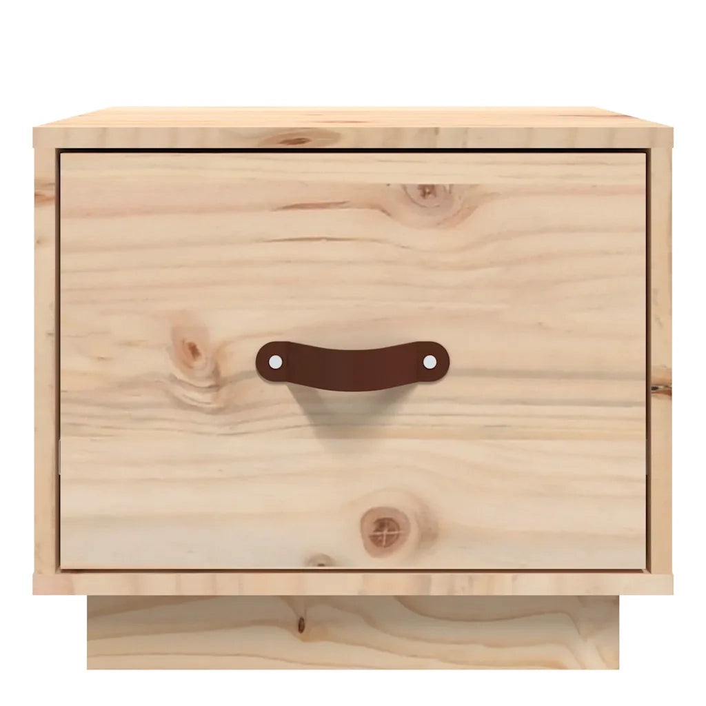 Comodino | Armadio da Notte | Mobiletto da notte 40x34x35 cm in Legno Massello di Pino