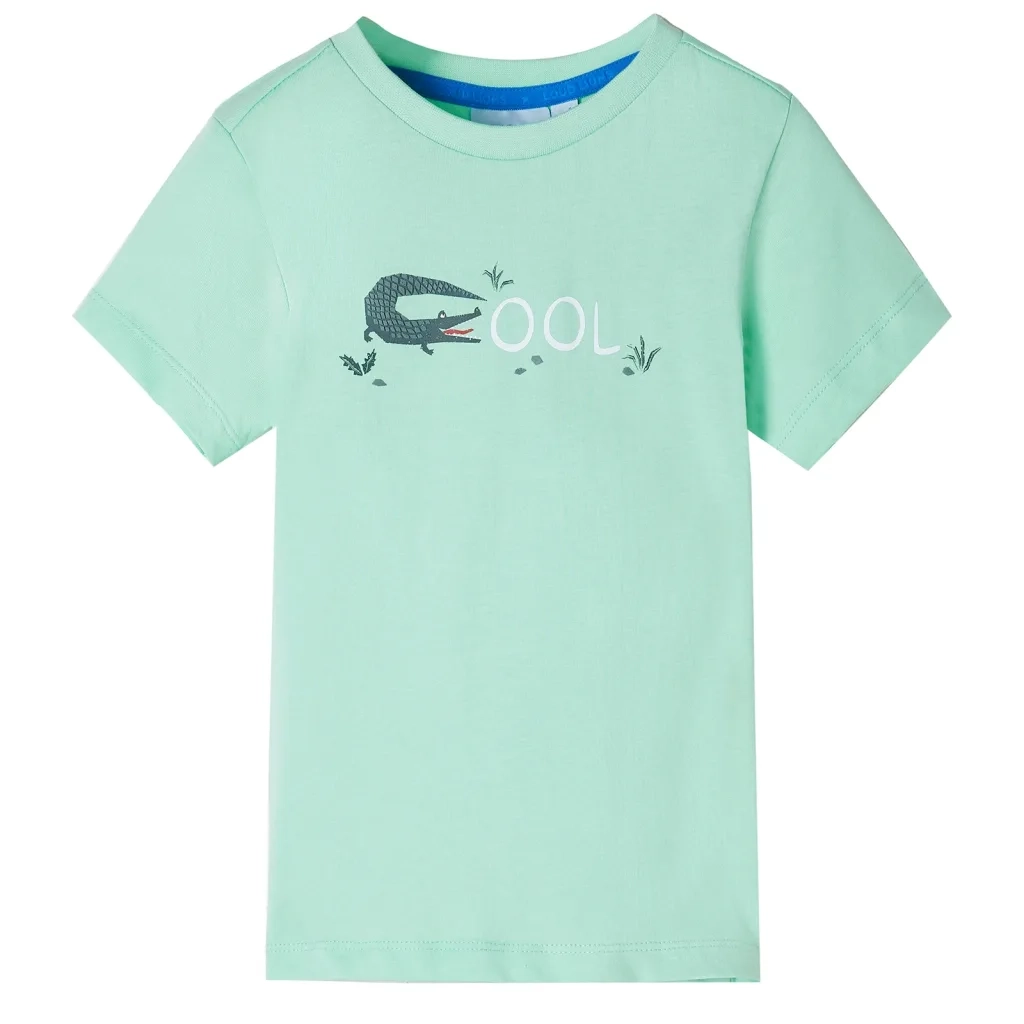 Maglietta da Bambino Maniche Corte Verde Chiaro 92cod mxl 109456