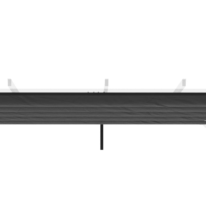 Telo di Ricambio per Pergola da Giardino 3x3m in Poliestere Grigio Scuro