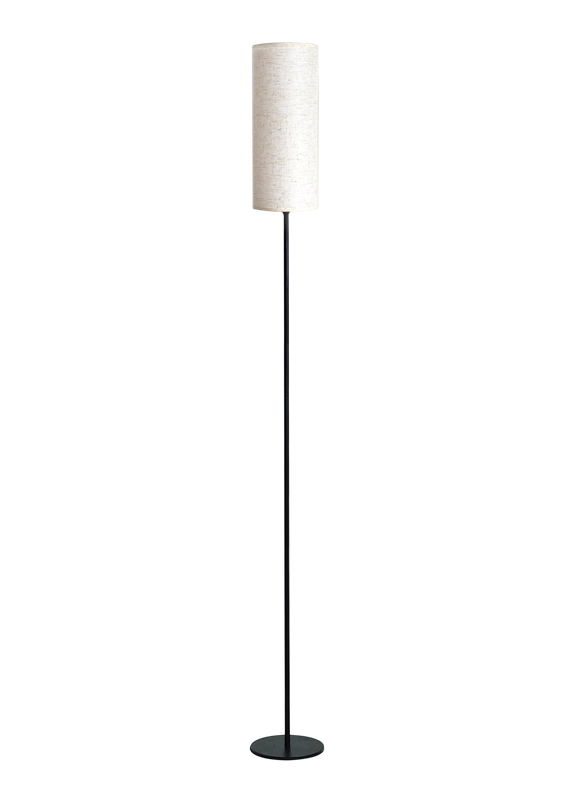 ZMH Lampada da terra LED retrò paralume tessuto dimmerabile interruttore cavo per soggiorno