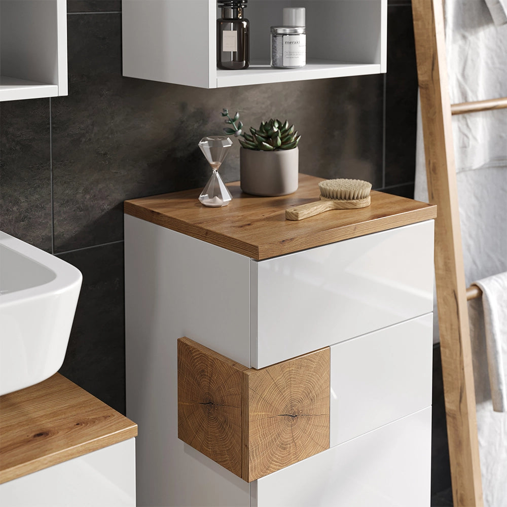 Vicco Set di mobili da bagno Bianco 3 parti