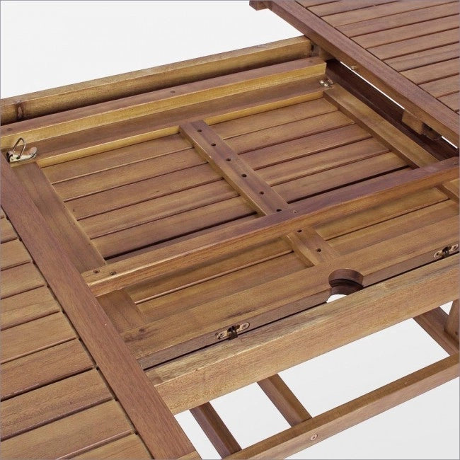 Tavolo Ovale Legno Marrone da Esterno 180-240 cm - SERENITY