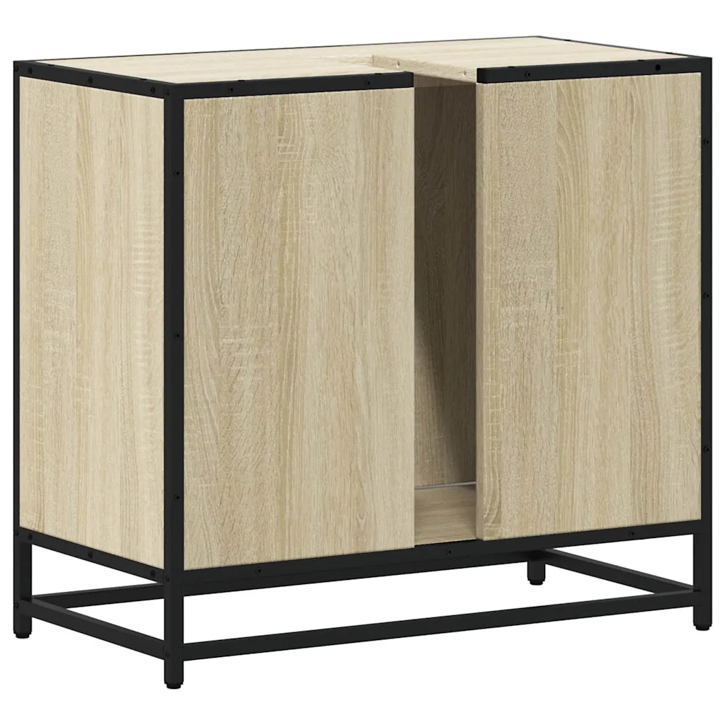 vidaXL Mobile Lavabo da Bagno Rovere Sonoma 65x33x60 cm in Truciolato
