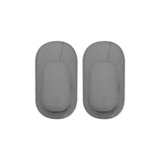 SET 2 GANCI IN PLASTICA 3X1,5XH5,5CM ARGENTO