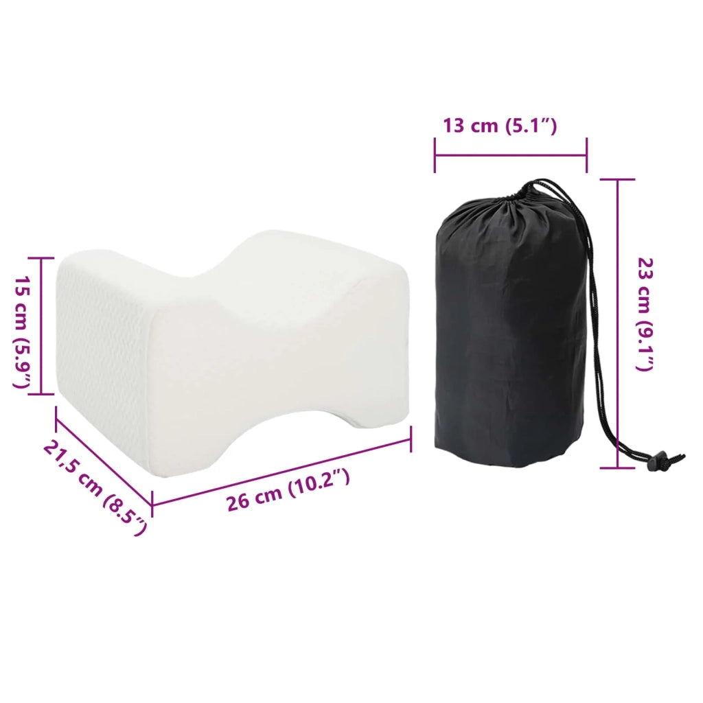 Knee Pillow Bianco Schiuma di memoria e poliestere CFW9487102