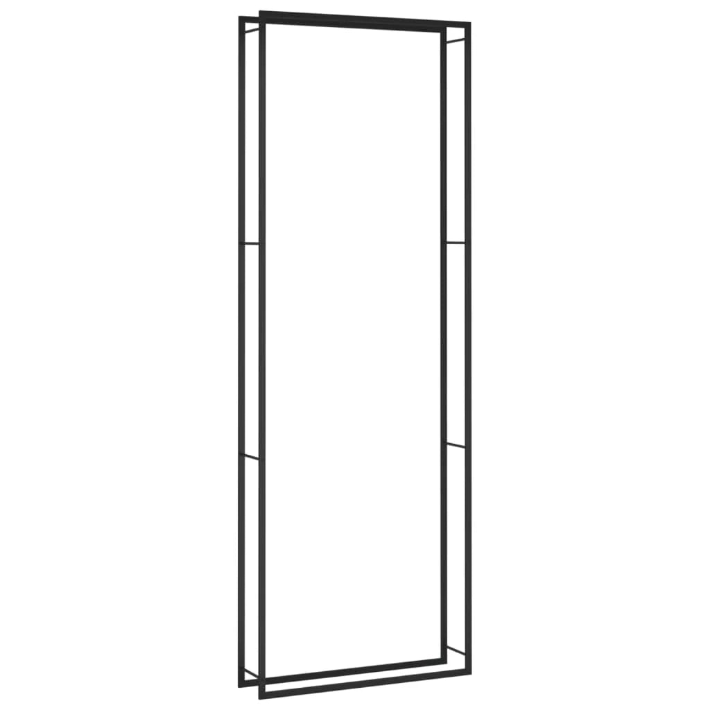Portalegna finitura opaca 110 x 28 x 312 cm acciaio nero 02_0043747