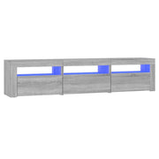 Mobile TV multimediale mensola TV credenza mobile TV sala da pranzo soggiorno camera da letto con luci LED Sonoma 180 x 35 x 40 cm grigio 02_0026808