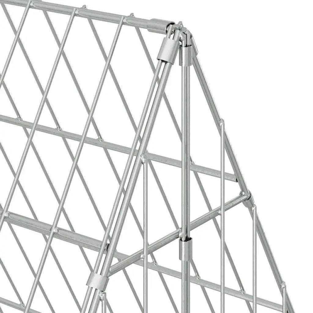Gabbia per Conigli Argento 110 x 100 x 85 cm Acciaio zincato CFW8283953