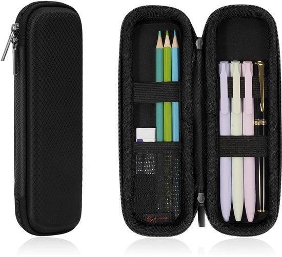 EVA etui shockbestendig per direzione per stilografica per ufficio scuola (nero, piccolo)