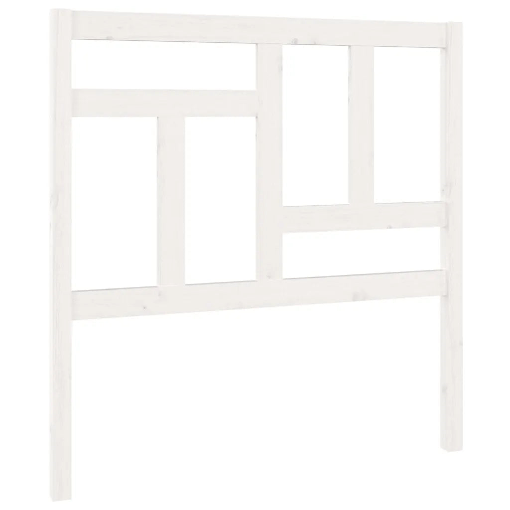 Testiera per Letto-Testata-Testiera Decorativa Bianca 95,5x4x100 cm Legno Massello di Pino 201207