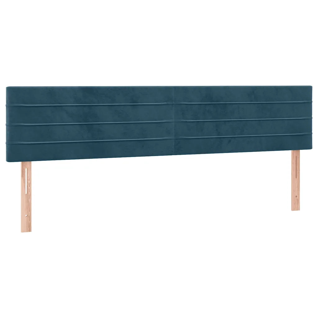Giroletto senza Materasso Blu Scuro 120x190 cm Velluto 3270588