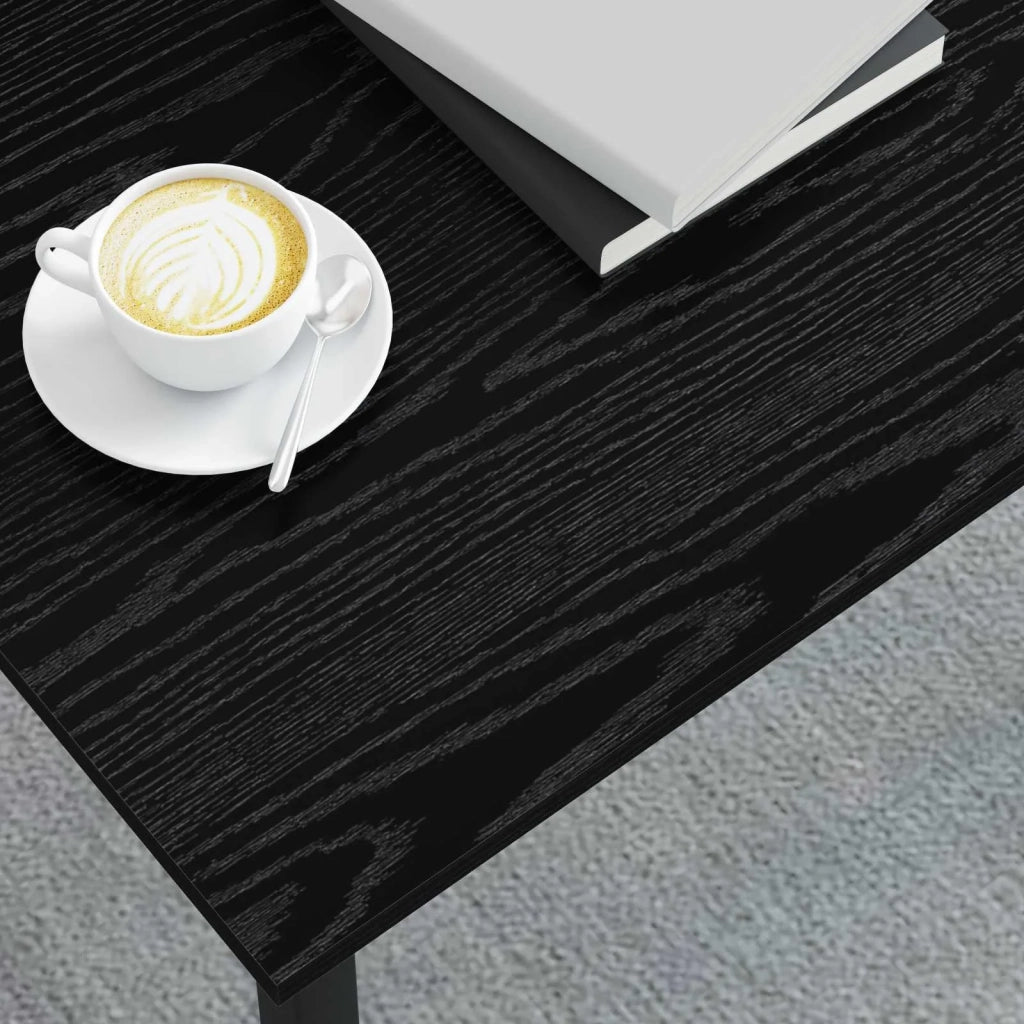Tavolino da salotto Rovere Nero 70 x 50 x 36 cm