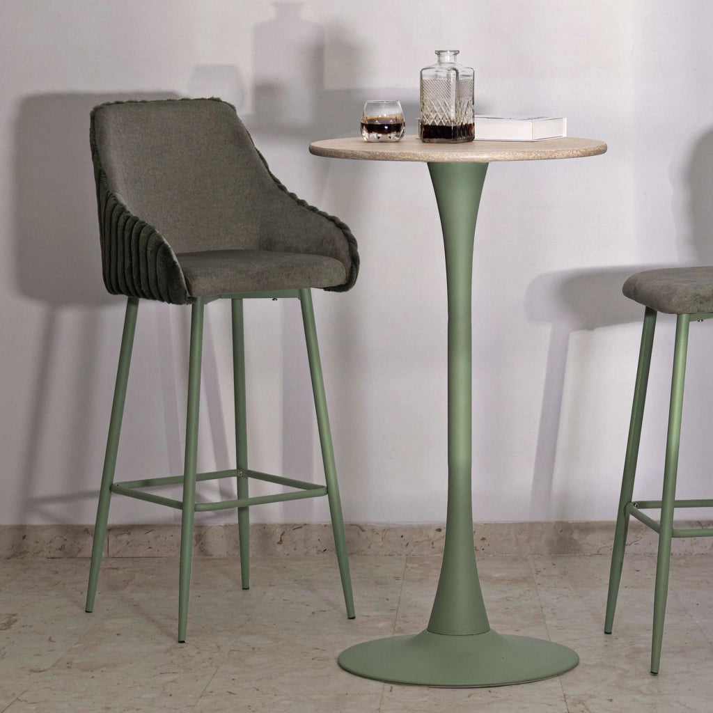 Spiti, Sgabello Imbottito, 52x46x111h cm Verde