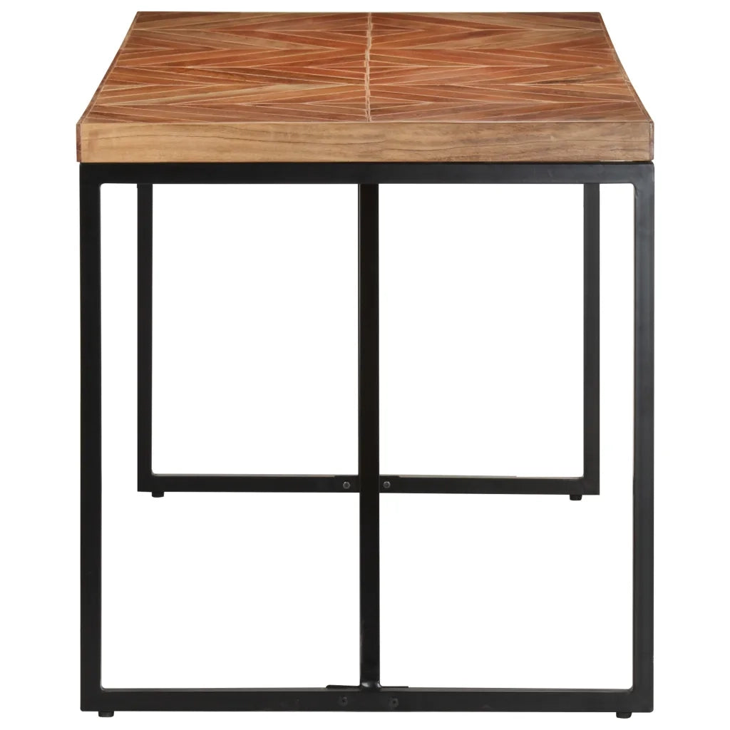 Tavolo da Pranzo 140x70x76 cm in Legno Massello Acacia e Mango cod mxl 24668