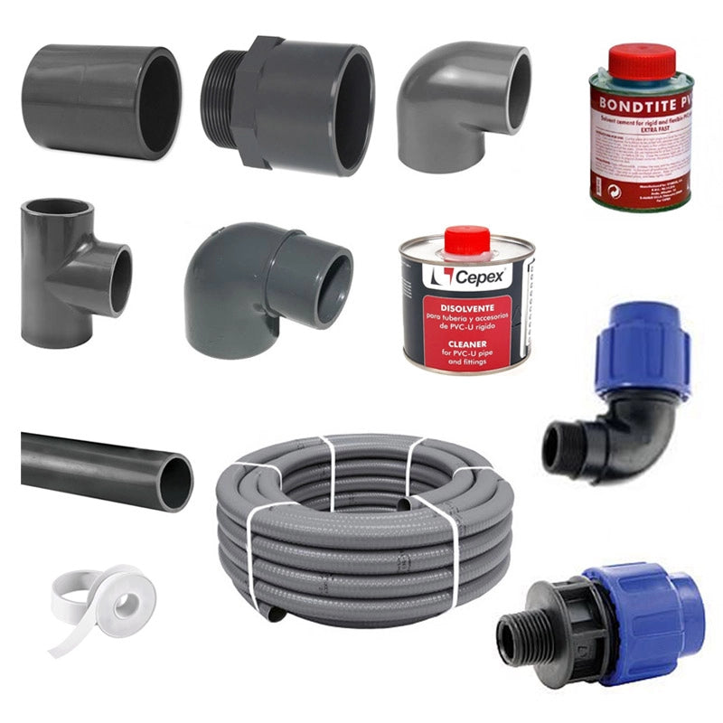 Kit Raccordi E Tubazioni 3 - Collegamento Impianto Piscina E Locale In Vtr