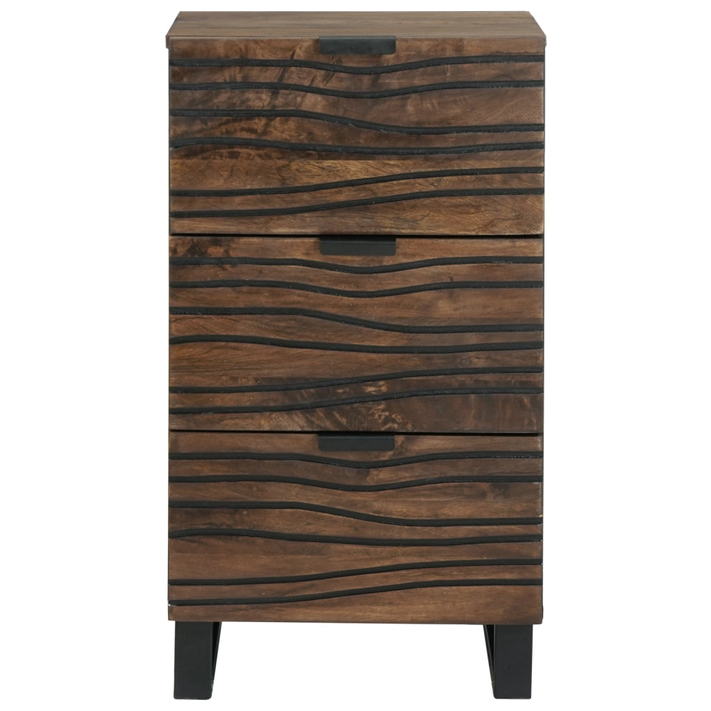 Mobile Sideboard 40x33.5x75 cm in Legno Massello di Mango